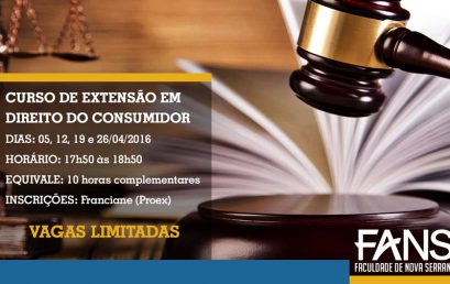 CURSO DE EXTENSÃO EM DIREITO DO CONSUMIDOR