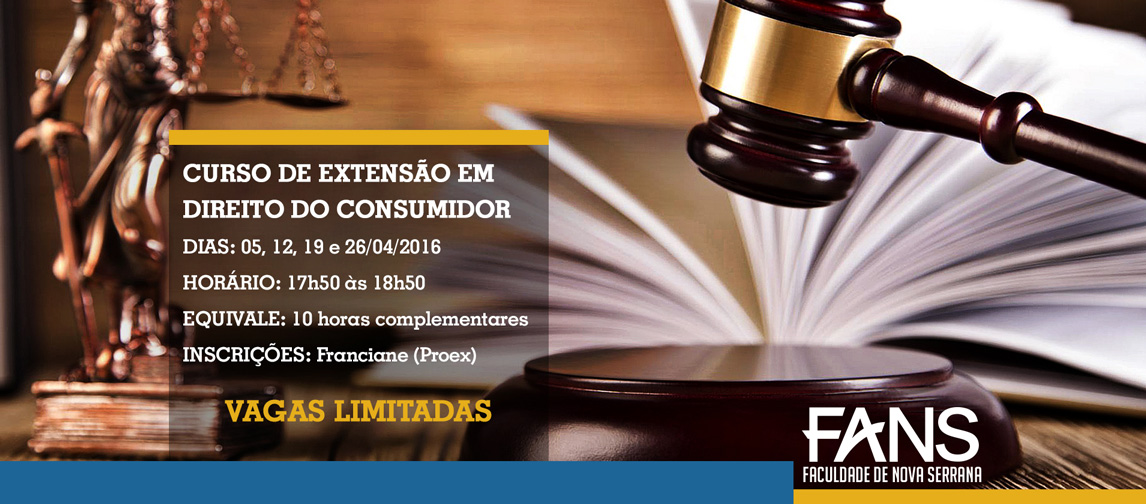 CURSO DE EXTENSÃO EM DIREITO DO CONSUMIDOR