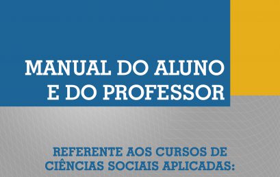 Manual do aluno  2016 – segundo semestre